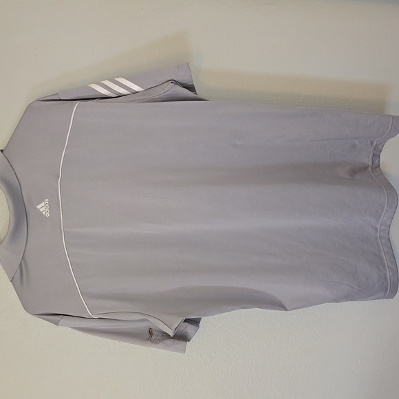 Adidas Gray Climacool Polo Size Large - Picture 2 of 5
